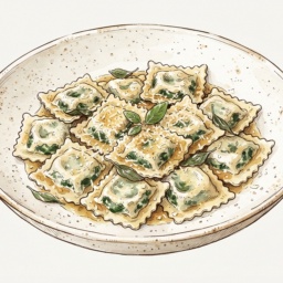 Ravioli agli Spinaci