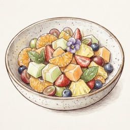 Fresh seasonal fruit salad