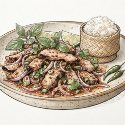 Pork Nam Tok