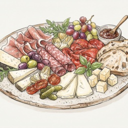 Cold Cuts and Cheese Antipasto