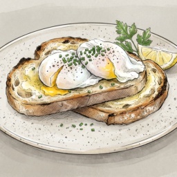 Poached Eggs on Toast