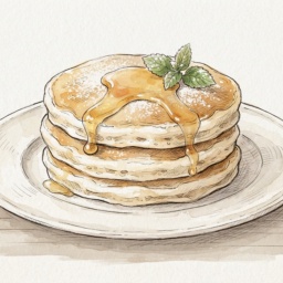 Pancake w. honey