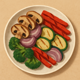 Grilled Mushroom & Veggies