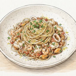 Spaghetti al Ragù di Pesce