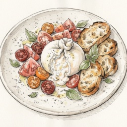 Burrata e Crostini